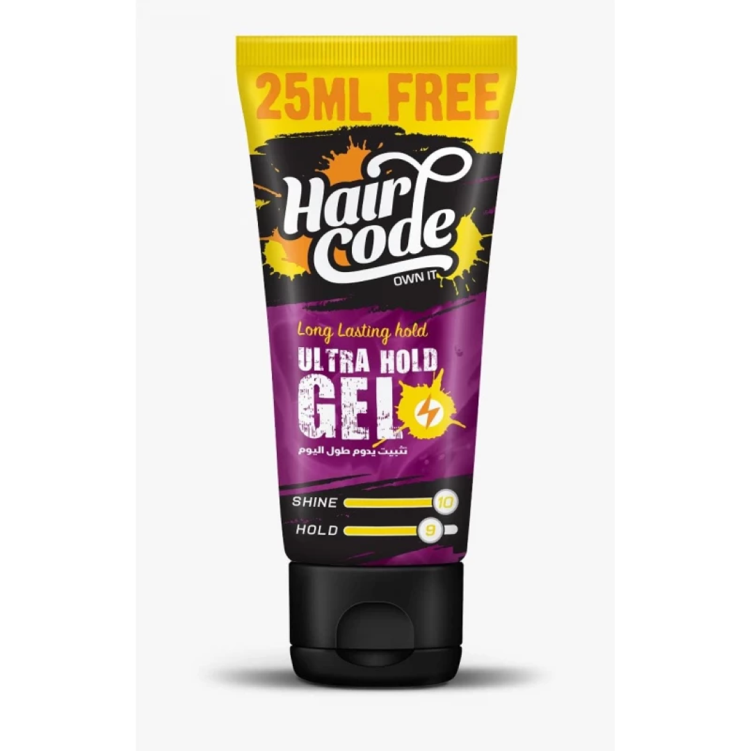 HAIR CODE HAIR GEL ULTRA HOLD TUBE 185ML